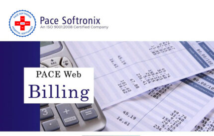PACE Web Billing software dashboard with GST invoicing and stock management