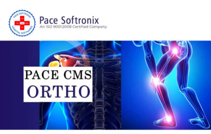 PACE CMS ORTHO software dashboard for orthopedic practice management